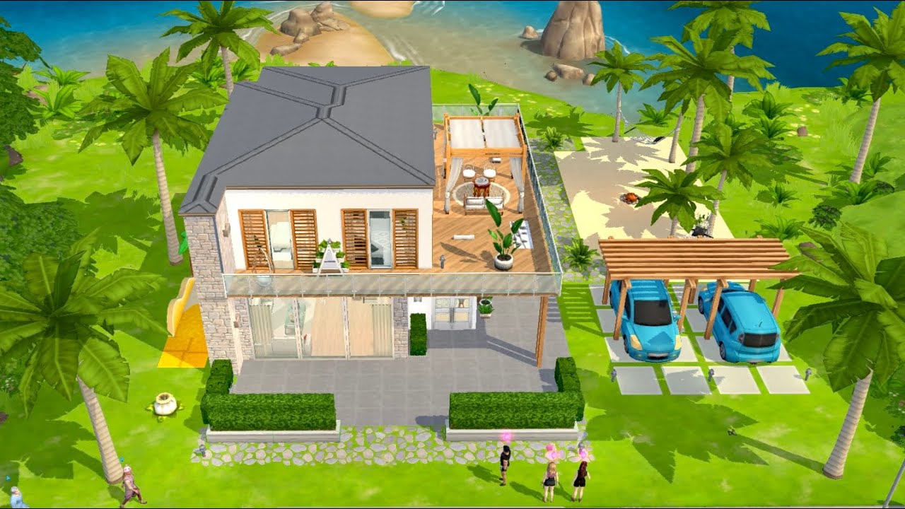The Sims Mobile • Modern House • House Build Ideas YouTube
