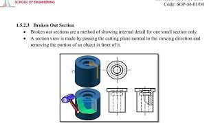 How Many types of Section in Auto cad | Full section / Half Section / broken out section