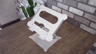 83575 ノートパソコンスタンド 折畳 005 角度調整