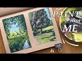 Landscapes with gouache  tips for depth and layering