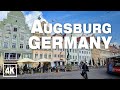 Augsburg city asmr  bavaria germany  virtual walking tour in 4k