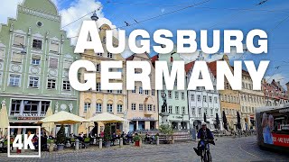 Augsburg City ASMR - Bavaria, Germany • Virtual Walking Tour in 4K