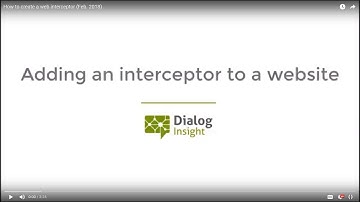 How to create a web interceptor (Feb. 2018)