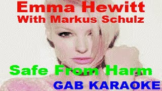 Emma Hewitt & Markus Schulz - Safe From Harm - Karaoke Lyrics Instrumental カラオケ 노래방