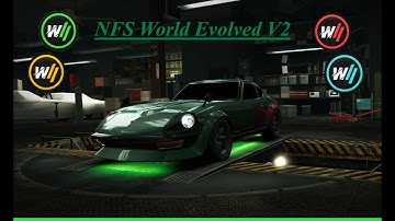 NFS World Evolved V2 daily challenge series (D class, Time Attack, Firelady) Rush hour