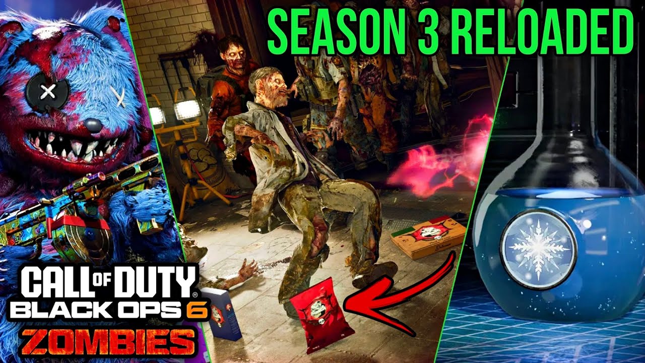 BLACK OPS 6 ZOMBIES *SEASON 3 RELOADED* REVEALED (Zombie Snacks LTM, Frost Blast Augments, & MORE)