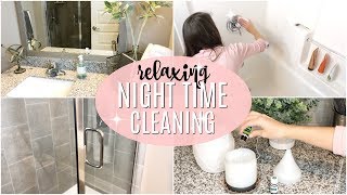 CLEAN WITH ME 2018 // RELAXING NIGHT TIME CLEANING // POWER HOUR