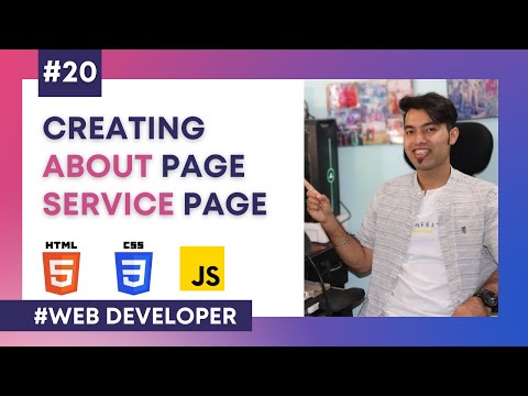 Website Development in Hindi #20:  About and Service