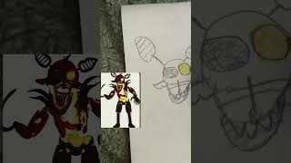 Making foxy for my mom #drawing #fnaf #shorts