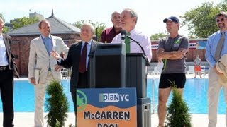 Mayor Bloomberg Cuts Ribbon on Renovated McCarren Pool and Opens City Pools for Summer Season