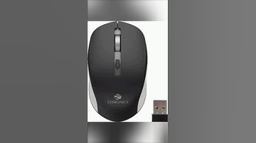 ZEBRONICS ZEB-JAGUAR Wireless Mouse, 2.4GHz with USB Nano Receiver, High Precision Optical Tracking,