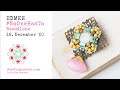 BEADINGSCHOOL by Erika: Edmee brooch - beading tutorial #NoOneHasToBeadAlone