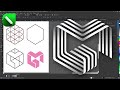 Transform a basic Shapes into a Stunning 3D logo in CorelDRAW 🔥