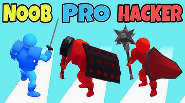 NOOB vs PRO vs HACKER in Hero Runner 3D
