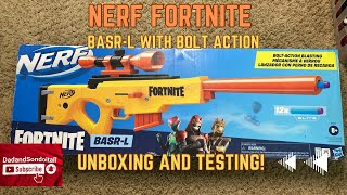 NERF Fortnite BASR-L - FULL Build and Test! - It’s HUGE! - Is It the best FORTNITE Nerf Blaster?