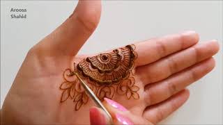 Simple and quick Eid henna design 4