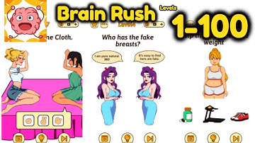 Brain Rush Game All Level 1 - 100 Gameplay Walkthrough | (iOS - Android)