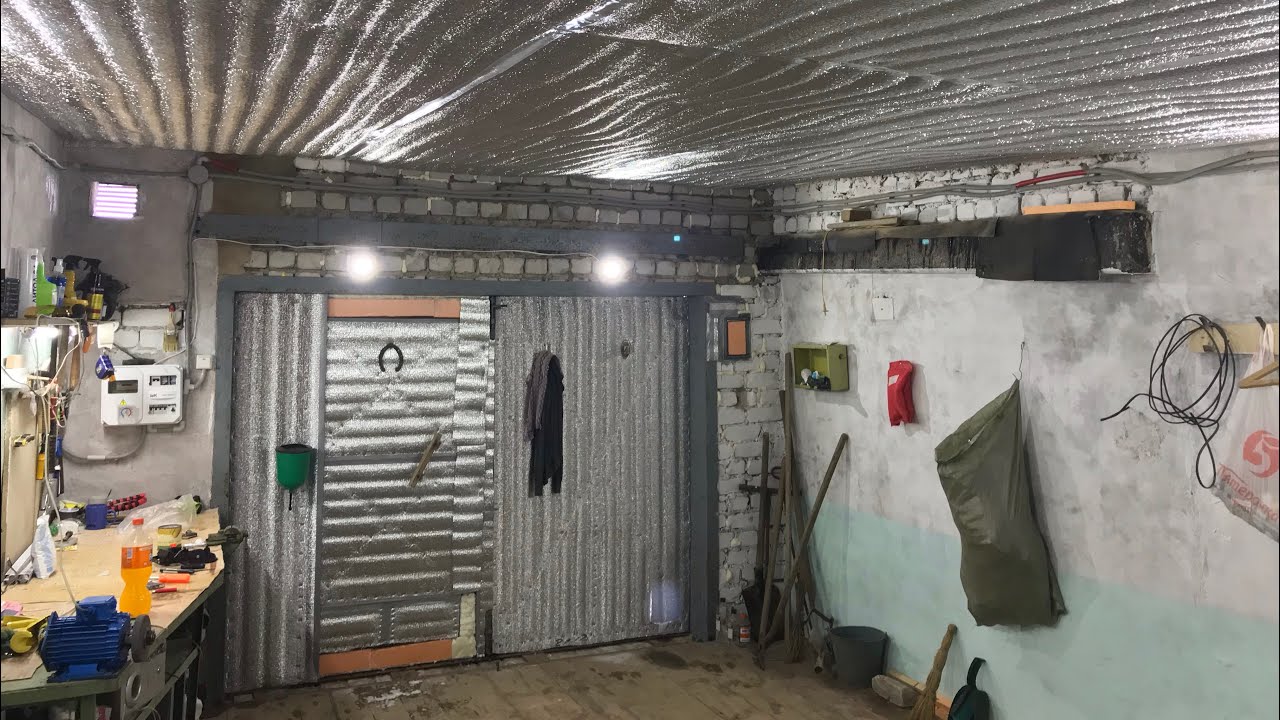 ⁣Утепление потолка в гараже