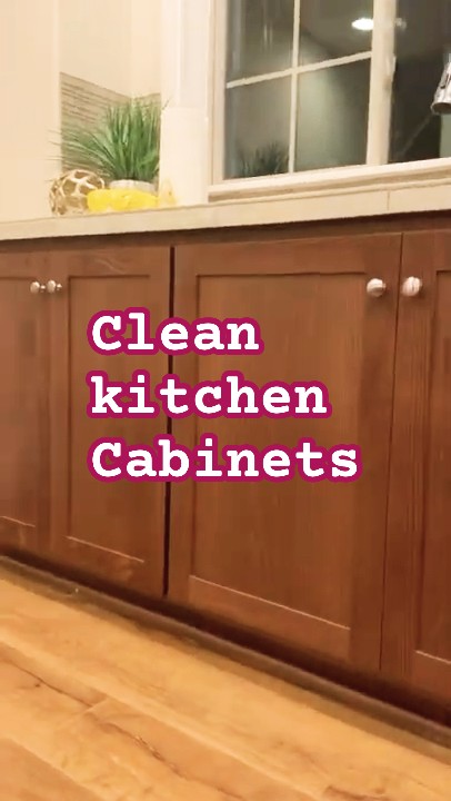 #Shorts-3| How to clean kitchen cabinets without removing finish - Aria ...