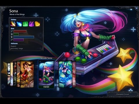 Arcade Sona Skin Spotlight Gameplay 1080p Hd League Of Legends Youtube