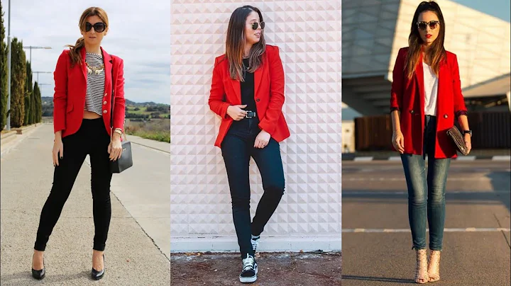 Beautiful &stylish blazer outfit/For working ladies||winter blazer/red/yellow/ pink