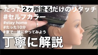 【応急処置】たった２カ所カラー塗るだけで1ヶ月持たせる【#家で一緒にやってみよう】セルフカラーと白髪染め #WithMe