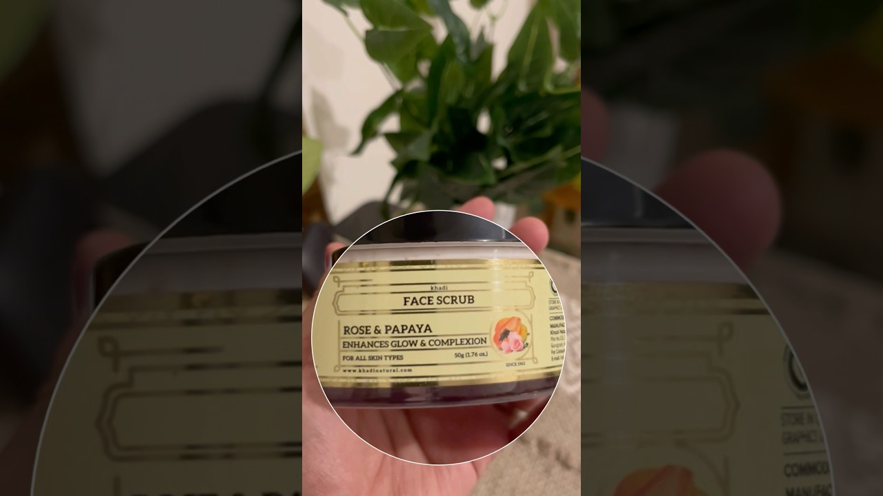 Khadi face scrub review 🎤