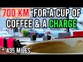 Electric car road trip to germany to drink a cup of coffee