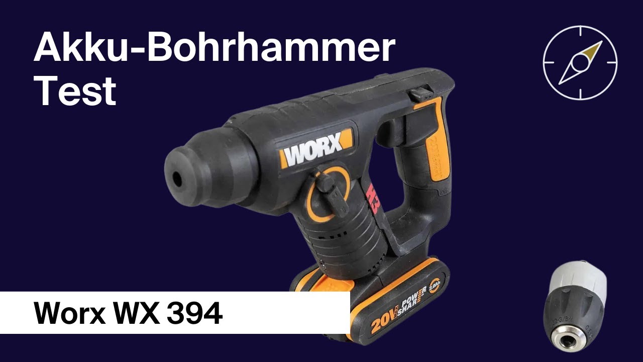 Akku-Bohrhammer Test: Worx WX394 – F.A.Z. Kaufkompass - YouTube