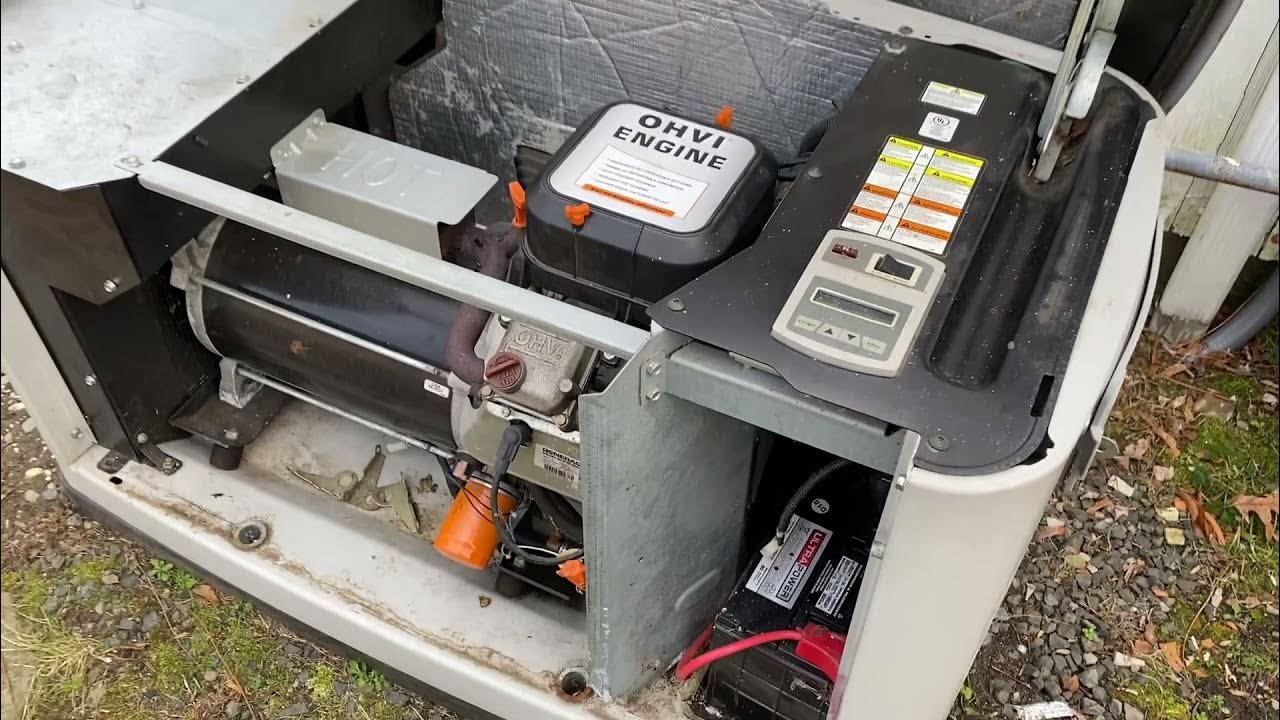 Generac 20kw Restarting a unit in manual - YouTube