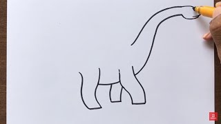 How to Draw a Brontosaurus How to Draw a Brontosaurus