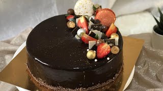 انترومي بموس شكولاتة و فريز/ 5 وصفات في فديو 1 / كاطو گلاصي بالشكولاتة و فراولة entremet au chocolat