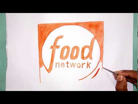 How to draw the Food Network channel logo