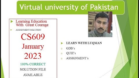 cs609 assignment 2 solution 2023