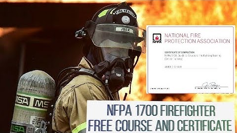 NFPA Firefighter (Free Certificate)