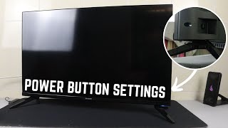 How To Use Sharp Smart Tv Power Button Function Settings - Youtube