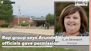 Rap group says Arundel High officials gave permission to shoot salacious video