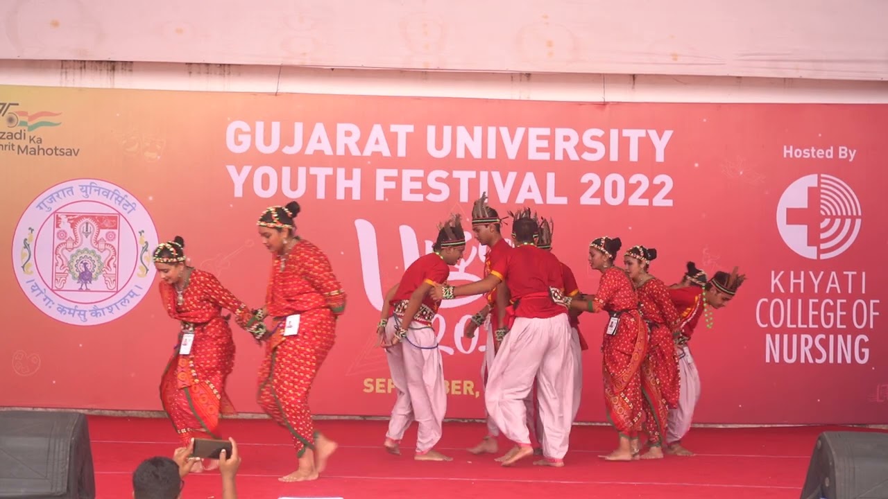 Folk   Tribal Dance Performance 05  Gujarat University Youth Festival YUGAM 22  Khyati Foundation