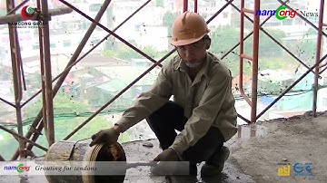 Namcong thi công cáp dự ứng lực công trình chung cư Phúc Yên 2