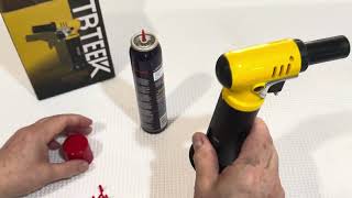 How to refill kitchen torch, fill a propane torch for crème brûlée TBTeek Peeks Comfort brands