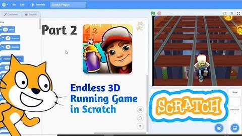 3D Endless Running Game in Scratch | How to make a 3D Endless Running Game in Scratch in Hindi