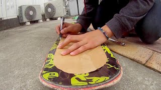 古い板からミニボードを作る！ミニスケボーの作り方＆技 DIY Making a miniboard