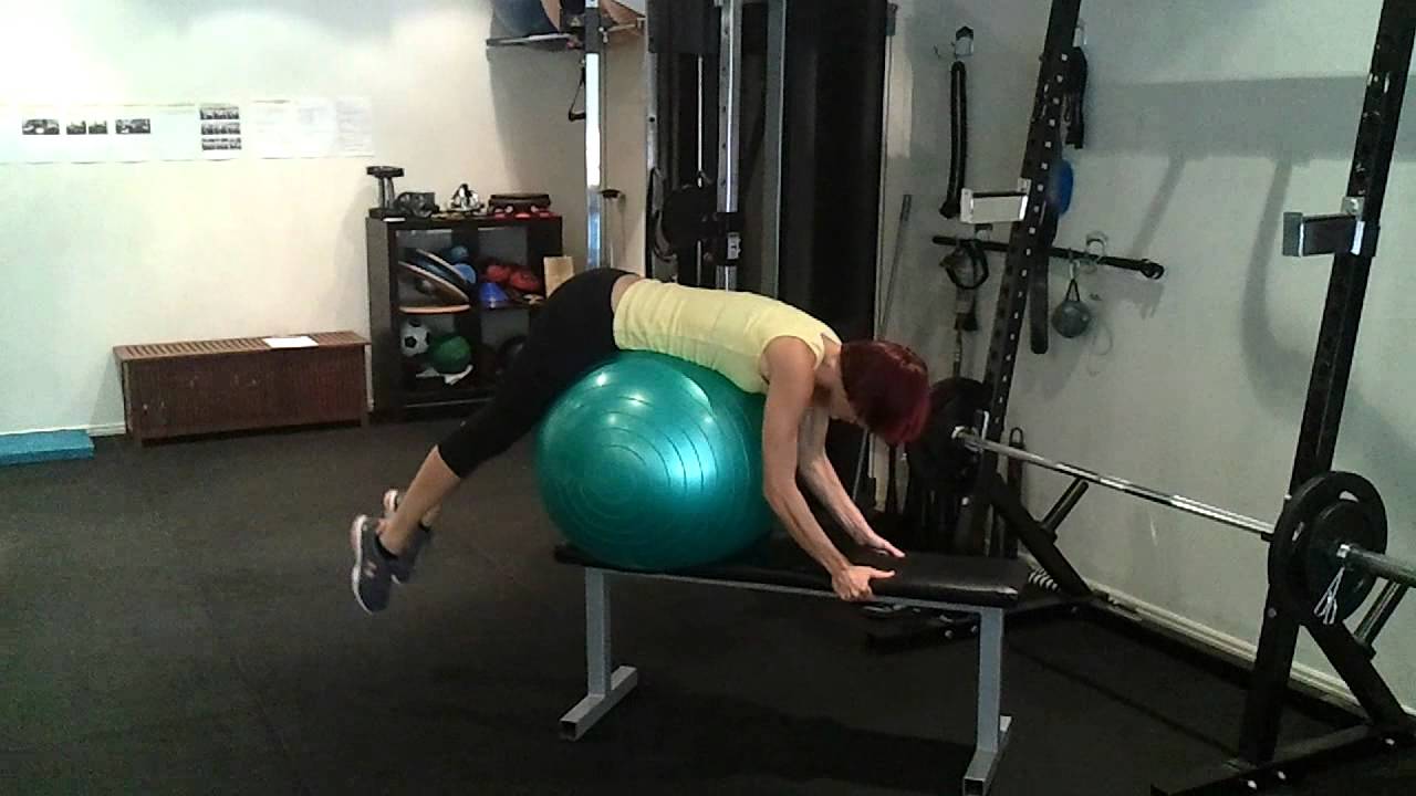 Swiss Ball Reverse Hyperextension 38