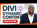 Divi Feature - Divi Dynamic Content