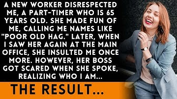 A new worker insulted me, but her boss got scared when he found out who I really am...
