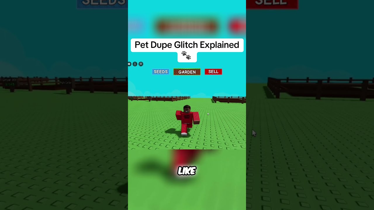 Pet Dupe Glitch Explained Roblox Growagarden Shorts