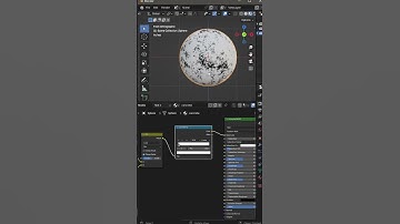 How to make a procedural concrete material in Blender [3.5] | Textures & Materials | #shorts
