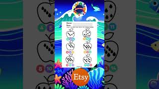 🛒PreK-2 Math Worksheets | Printables | #Shorts