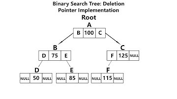 Binary Search Tree: Deletion Pointer Implementation (Recursive Implementation)