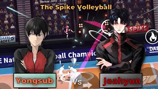 The Spike - Volleyball ! Gameplay ! 3x3 ! Yongsub Vs Jeahyun ! The Spike mobile